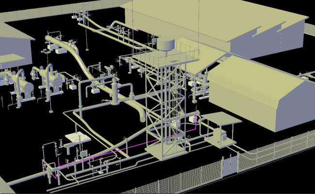 Plant laser scan as built model 1