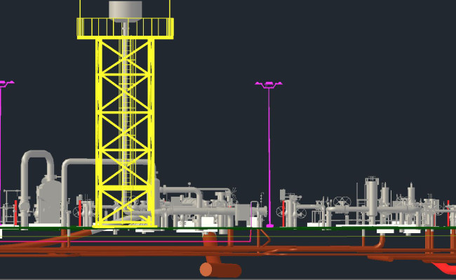 Plant laser scan as built model 2