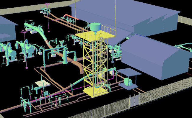 Plant laser scan as built model 3