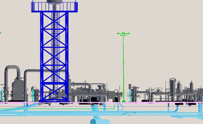 Plant laser scan as built model 4